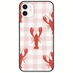 Lobster Picnic iPhone 12 Black TPU (Μαύρη Σιλικόνη)