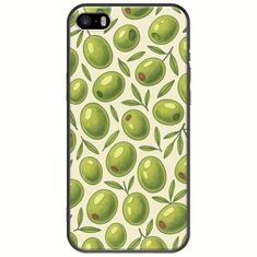 Olive Vibes iPhone 5/5s/SE 2016 Black TPU (Μαύρη Σιλικόνη)