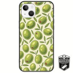 Olive Vibes iPhone 14 FrogMag 3M (Wireless Ready, Drop Tested, Black Frame & Edges)