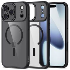 Tech Protect Magmat MagSafe iPhone 17 Pro  Clear  Black