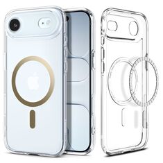 Spigen Ultra Hybrid Mag για iPhone Air σε Clear και Gold χρώμα