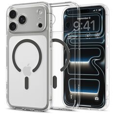 Θήκη Spigen Ultra Hybrid Mag Clear Graphite για iPhone 17 Pro