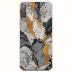 The Marble Collection - Artistic Samsung Galaxy A7 2018 Flexible TPU (Διάφανη Σιλικόνη)