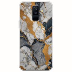 The Marble Collection - Artistic Samsung Galaxy A6 Plus 2018 Flexible TPU (Διάφανη Σιλικόνη)