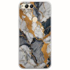 The Marble Collection - Artistic Huawei Honor 7X Flexible TPU (Διάφανη Σιλικόνη)