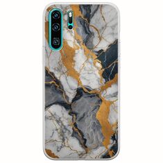 The Marble Collection - Artistic Huawei P30 Pro Flexible TPU (Διάφανη Σιλικόνη)