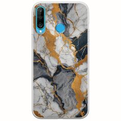 The Marble Collection - Artistic Huawei P30 Lite Flexible TPU (Διάφανη Σιλικόνη)