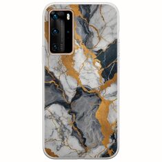 The Marble Collection - Artistic Huawei P40 Pro Flexible TPU (Διάφανη Σιλικόνη)