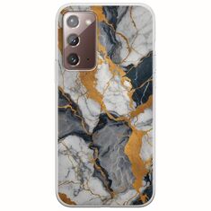 The Marble Collection - Artistic Samsung Galaxy Note 20 Flexible TPU (Διάφανη Σιλικόνη)