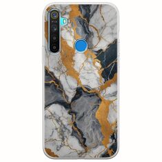 The Marble Collection - Artistic Realme 5/5i/5s Flexible TPU (Διάφανη Σιλικόνη)