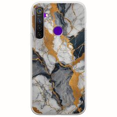 The Marble Collection - Artistic Realme 5 Pro Flexible TPU (Διάφανη Σιλικόνη)