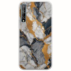 The Marble Collection - Artistic Huawei P Smart S Flexible TPU (Διάφανη Σιλικόνη)