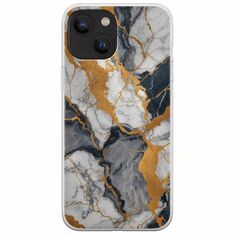 The Marble Collection - Artistic iPhone 13  Flexible TPU (Διάφανη Σιλικόνη)