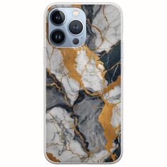 The Marble Collection - Artistic iPhone 13 Pro Flexible TPU (Διάφανη Σιλικόνη)