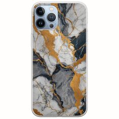 The Marble Collection - Artistic iPhone 12 Pro Flexible TPU (Διάφανη Σιλικόνη)