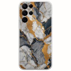 The Marble Collection - Artistic Samsung Galaxy S22 Ultra Flexible TPU (Διάφανη Σιλικόνη)