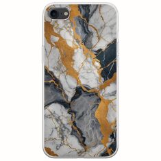 The Marble Collection - Artistic iPhone SE (2022) 5G Flexible TPU (Διάφανη Σιλικόνη)