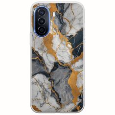 The Marble Collection - Artistic Huawei Nova Y70 Flexible TPU (Διάφανη Σιλικόνη)