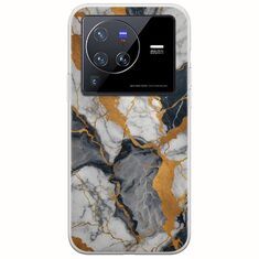 The Marble Collection - Artistic Vivo X80 Pro Flexible TPU (Διάφανη Σιλικόνη)