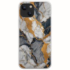 The Marble Collection - Artistic iPhone 14 Plus Flexible TPU (Διάφανη Σιλικόνη)