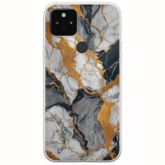 The Marble Collection - Artistic Google Pixel 5 Flexible TPU (Διάφανη Σιλικόνη)