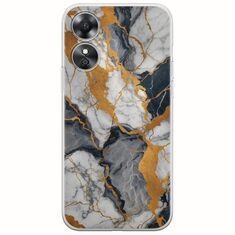 The Marble Collection - Artistic Oppo A17 Flexible TPU (Διάφανη Σιλικόνη)