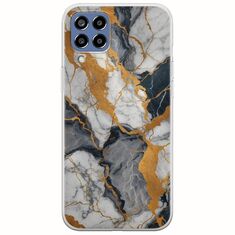 The Marble Collection - Artistic Samsung Galaxy M33 5G Flexible TPU (Διάφανη Σιλικόνη)