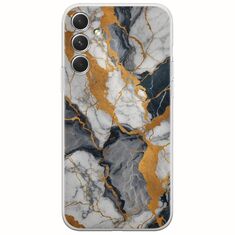 The Marble Collection - Artistic Samsung Galaxy A34 5G Flexible TPU (Διάφανη Σιλικόνη)