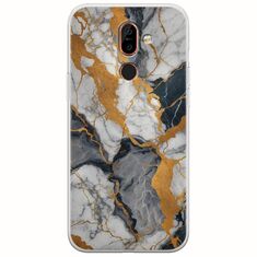 The Marble Collection - Artistic Nokia 7 Plus  Flexible TPU (Διάφανη Σιλικόνη)