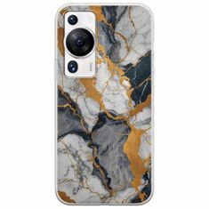 The Marble Collection - Artistic Huawei P60 Pro Flexible TPU (Διάφανη Σιλικόνη)