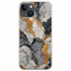 The Marble Collection - Artistic iPhone 15 Plus Flexible TPU (Διάφανη Σιλικόνη)