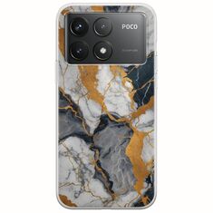 The Marble Collection - Artistic Xiaomi Poco F6 Pro 5G Flexible TPU (Διάφανη Σιλικόνη)