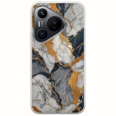 The Marble Collection - Artistic Huawei Pura 70 Flexible TPU (Διάφανη Σιλικόνη)