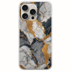 The Marble Collection - Artistic iPhone 16 Pro Flexible TPU (Διάφανη Σιλικόνη)