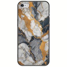 The Marble Collection - Artistic iPhone 6/6s Black TPU (Μαύρη Σιλικόνη)