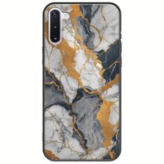 The Marble Collection - Artistic Samsung Galaxy Note 10 Black TPU (Μαύρη Σιλικόνη)