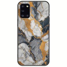 The Marble Collection - Artistic Samsung Galaxy A31 Black TPU (Μαύρη Σιλικόνη)