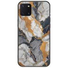 The Marble Collection - Artistic Samsung Galaxy Note 10 Lite Black TPU (Μαύρη Σιλικόνη)