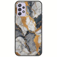 The Marble Collection - Artistic Samsung Galaxy A72 5G Black TPU (Μαύρη Σιλικόνη)