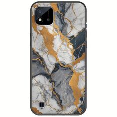 The Marble Collection - Artistic Realme C11 2021 Black TPU (Μαύρη Σιλικόνη)