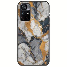 The Marble Collection - Artistic Xiaomi Poco M4 Pro 5G Black TPU (Μαύρη Σιλικόνη)