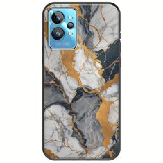 The Marble Collection - Artistic Realme GT2 Pro Black TPU (Μαύρη Σιλικόνη)