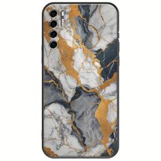 The Marble Collection - Artistic TCL 20S / 20 5G / 20L / 20L+ Black TPU (Μαύρη Σιλικόνη)