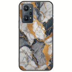 The Marble Collection - Artistic Realme GT 2 5G Black TPU (Μαύρη Σιλικόνη)