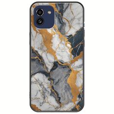 The Marble Collection - Artistic Samsung Galaxy A03 Black TPU (Μαύρη Σιλικόνη)