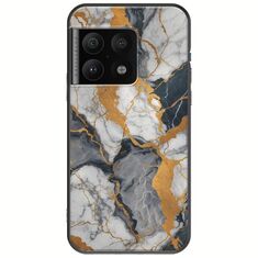 The Marble Collection - Artistic OnePlus 10 Pro Black TPU (Μαύρη Σιλικόνη)