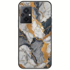 The Marble Collection - Artistic Xiaomi Poco M5 Black TPU (Μαύρη Σιλικόνη)
