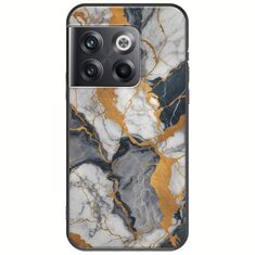 The Marble Collection - Artistic OnePlus 10T 5G Black TPU (Μαύρη Σιλικόνη)