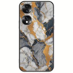 The Marble Collection - Artistic Honor 70 5G Black TPU (Μαύρη Σιλικόνη)