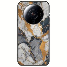 The Marble Collection - Artistic Xiaomi 12S Ultra Black TPU (Μαύρη Σιλικόνη)